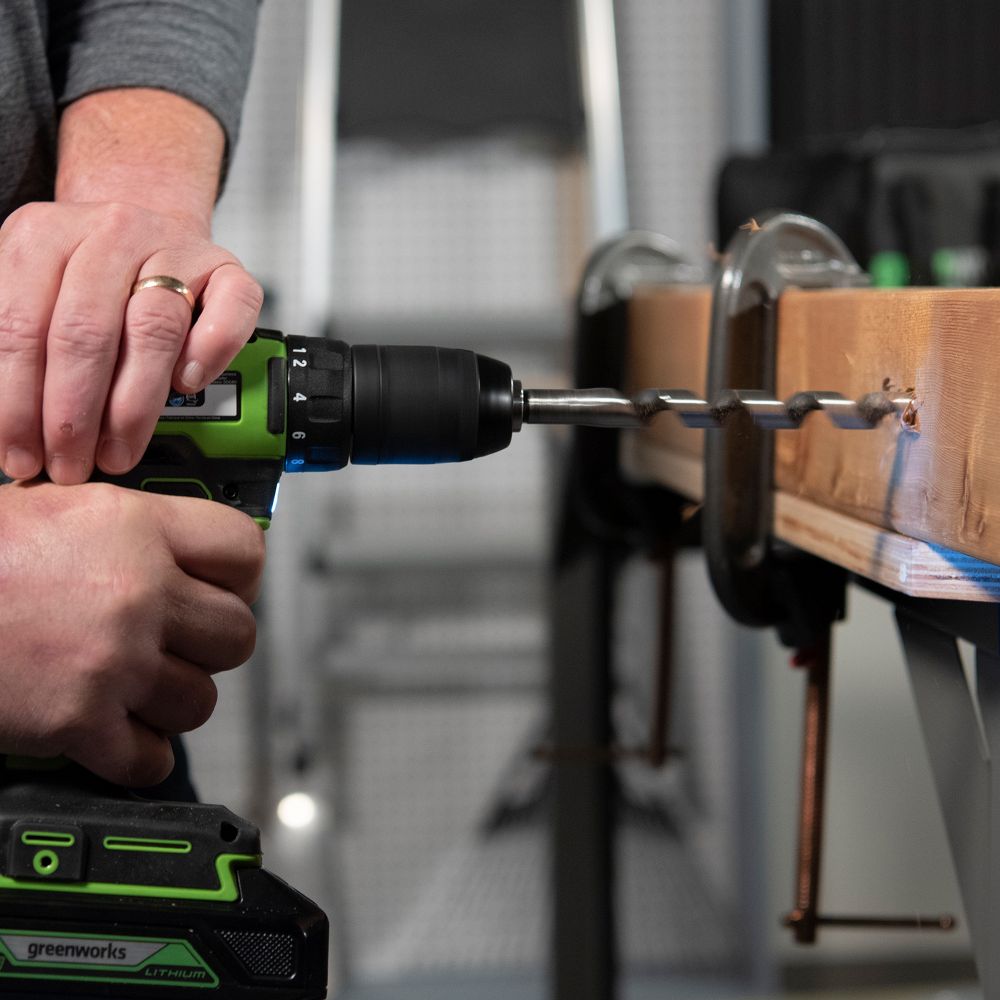 Дрель-шуруповерт акк. Greenworks GD24DD35, 24V, б/щет, 29/35Нм,2x2Ач,ЗУ,кор (3704007CUC)