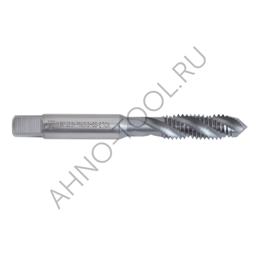Метчик м/р  М8,0х1,25 Р6М5К5/HSS-E ГОСТ 17933-72 TiCN, с винтовой канавкой, ТОЧИНТЕХ