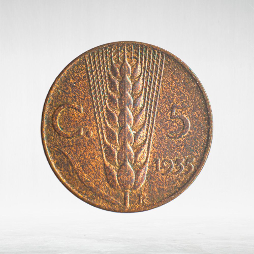 Italy 5 Centesimi 1935 R "Victor Emmanuel III", VF