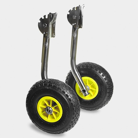 Колёса транцевые перекидные для лодок с жестким дном "Ёжик", нержавейка