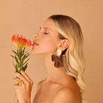 Серьги Nature Bijoux, Fioria, с деревом роблес и перламутром, NB26.1-12-90490 (коричневый)