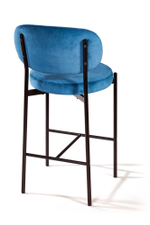 Стул полубарный Mason, бархат синий 29