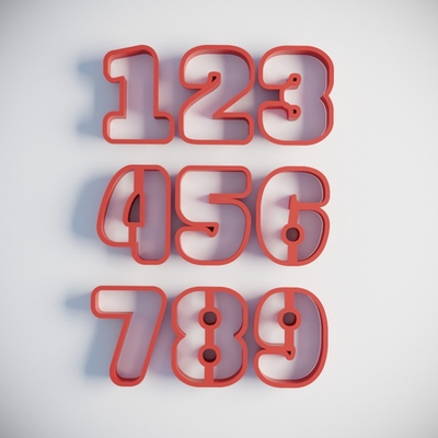 Набор вырубок "Цифры"
