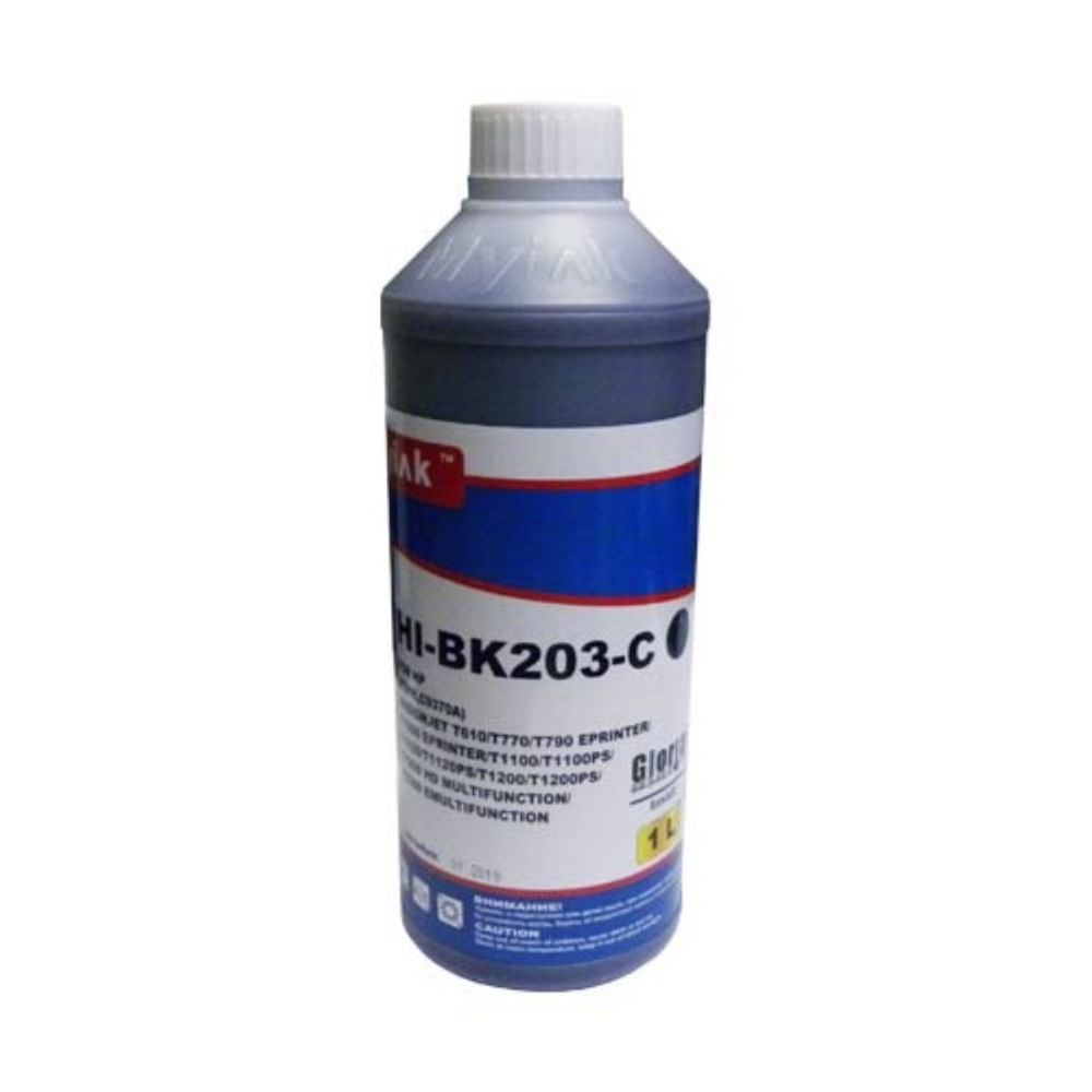 Чернила MyInk HI-BK203-C Gloria™ для HP 72/727/764 (1л, Dye) Photo black
