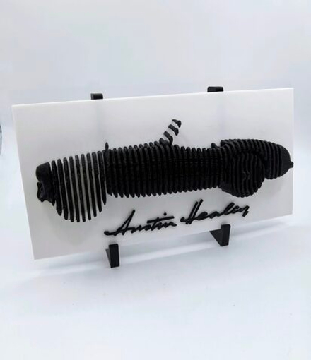 3d модель автомобиля "Austin-Healey 100" вид сбоку