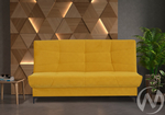 Диван прямой Ривьера (БД) 2022 Карат 101 (горчично-желтый однотон)