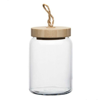 Банка 860мл с бамбуковой с крышкой  без коробки "ВУДИ" 43583/1117190
