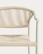 Уличный стул Livadia из бежевого алюминия и веревки