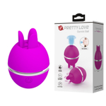 Лиловый двусторонний вибростимулятор клитора Gemini Ball (Цвет: лиловый)