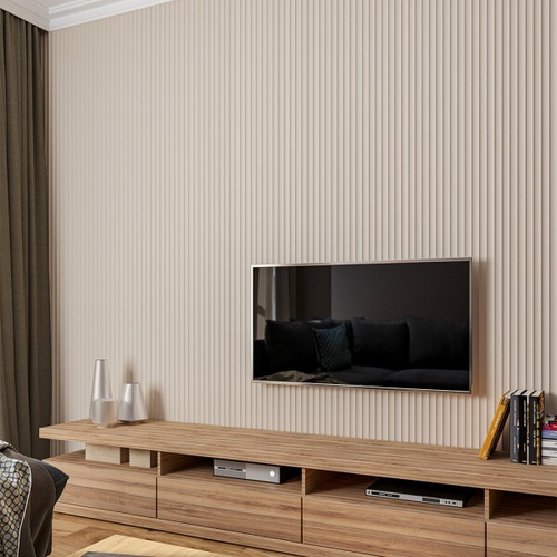 Панель стеновая МДФ 3D Breeze BR02 Кремовая 160х2750 мм