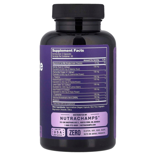 NutraChamps, Dreamrite, 60 веганских капсул