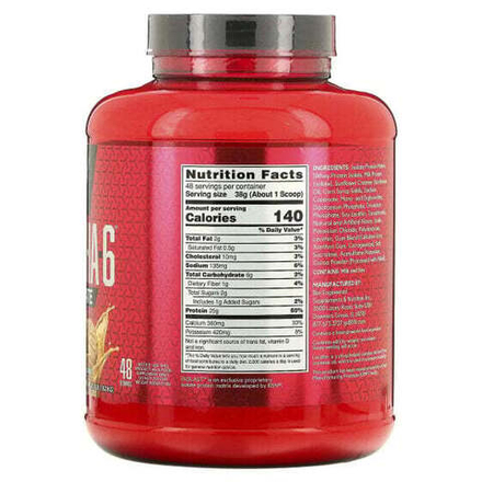 Протеиновые коктейли BSN, Syntha-6 Isolate, протеиновая смесь для приготовления напитка, печенье с арахисовой пастой, 1,82 кг (4,02 фунта)