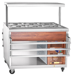 Прилавок-витрина Abat ПВВ(Н)-70ПМ-НШ кашир.