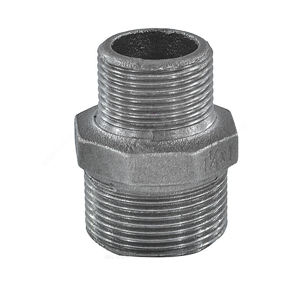 Ниппель переходной чугун Ду 32х20 (1 1/4"х3/4") НР Fittex PLUS