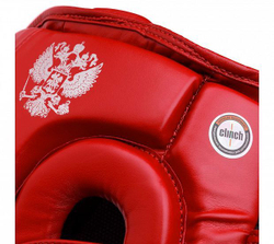 Шлем для единоборств Clinch Helmet Kick красный C142