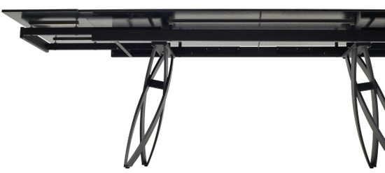 Стол PALERMO 180 TL-128 Испанская керамика черный контрастный мрамор / черный каркас