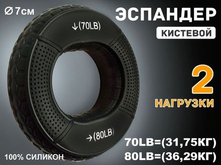 Эспандер кистевой с двойной нагрузкой 70-80 LB