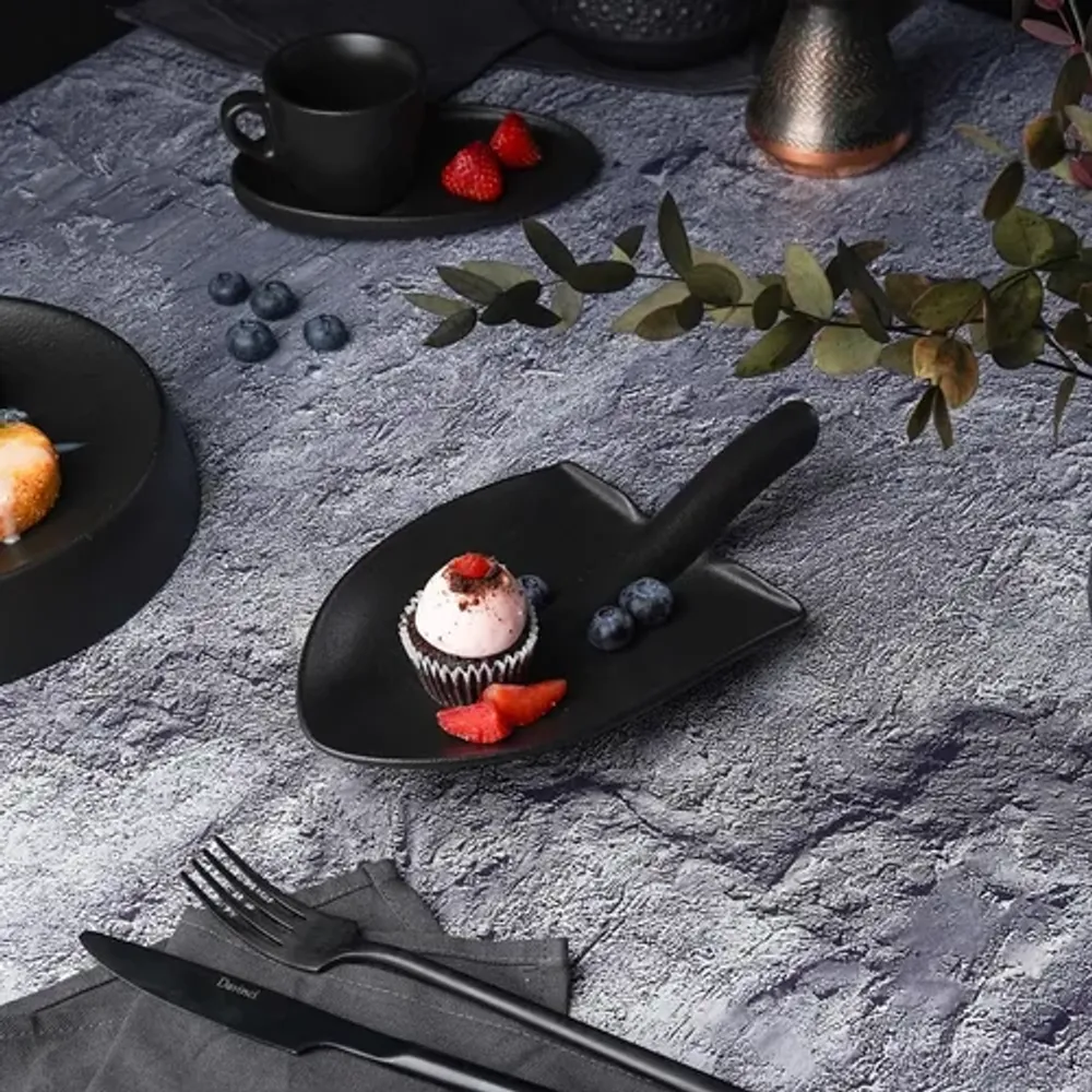 Блюдо "Лопата" 24*13*4 см черное Black Raw Stellar P.L. Proff Cuisine [1]