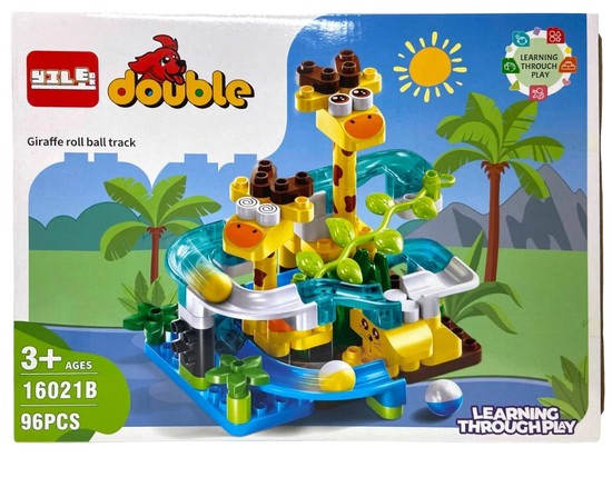 Конструктор Double  " Горка Жираф " , 96 дет.