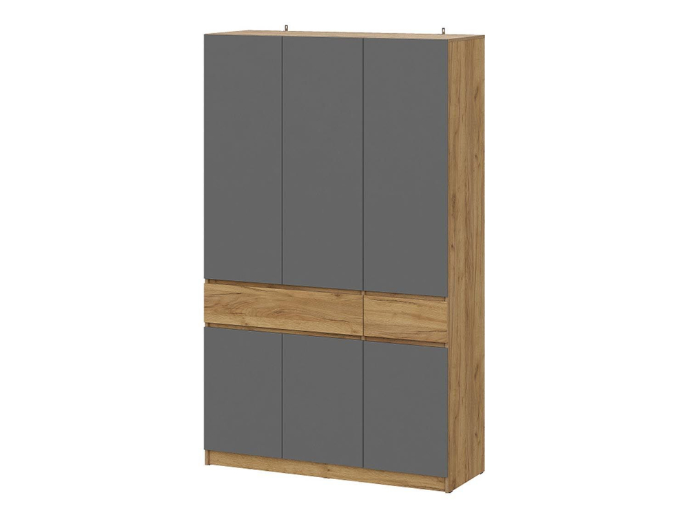 Авиньон шкаф трехстворчатый / Дуб золотой/Графит