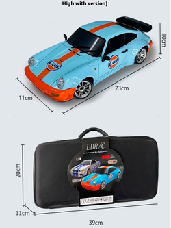 Радиоуправляемая машина для дрифта LD RC масштаб 1:18 2WD 2.4G Porsche 911 - 1898 Blue c гироскопом