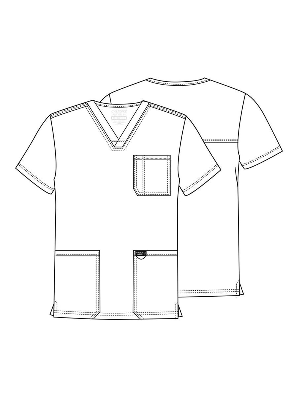 Топ медицинский мужской Cherokee WW Revolution WW690, зелёный, S