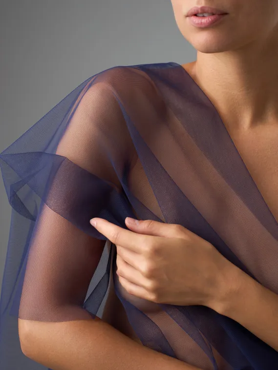 Бюстовая неэластичная сетка Lauma оптом, арт.480, темно-синий 061