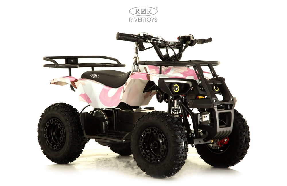 Детский электроквадроцикл TIKI Розовый камуфляж