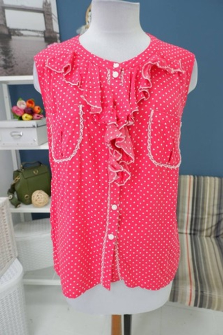 Блузка в горошек 46 размер