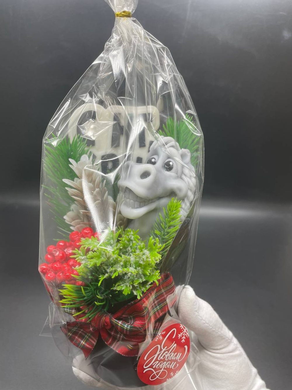 Ароматическое мыло ручной работы Конь "С НГ,КРЧ!"