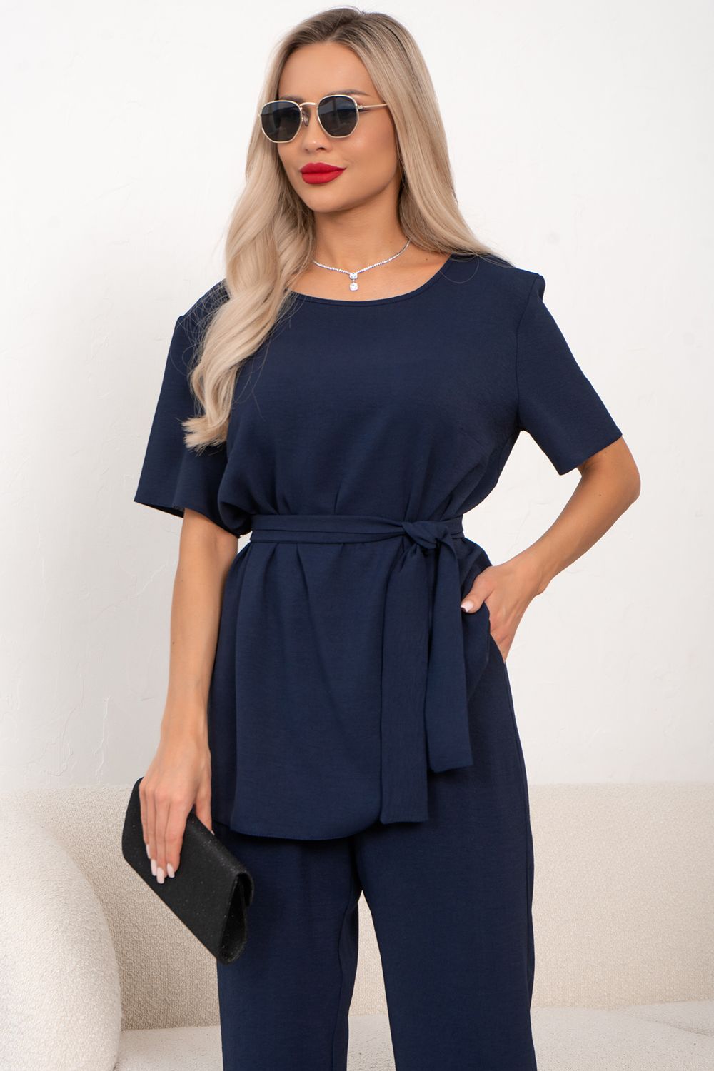 Костюм брючный (синий) К11-90/2 Nikol