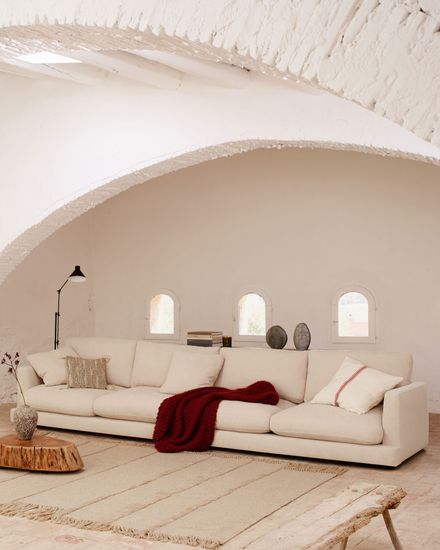 Gala 6-местный диван бежевого цвета 390 см