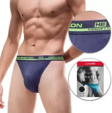 Трусы мужские Cornette Stringi High Emotion, джинсовые