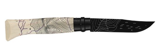 Складной нож Opinel №8, Escapade Azimut , 002443 c клинком из стали Sandvik™ 12С27, рукоять дерево (Бук)