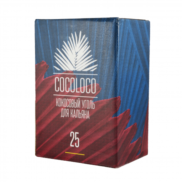 Уголь Кокосовый 25мм - CocoLoco 72 шт