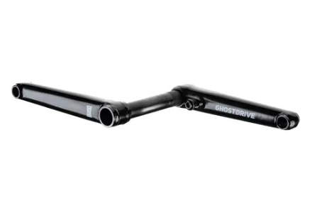 Шатуны BMX TSB Ghost drive cranks двухэлементные 160 mm RHD/LHD полый 22 мм вал, 48 шлицев, вес в сборе 846 гр, черн. TSB NEW