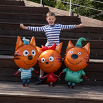 Фольгированный шар-фигура ходячая «Герои Три Кота» в ассортименте