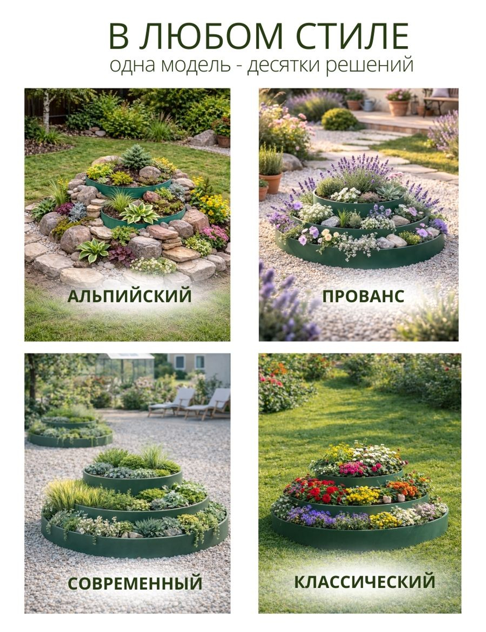 Цветник 3х ярусный (клумба) 