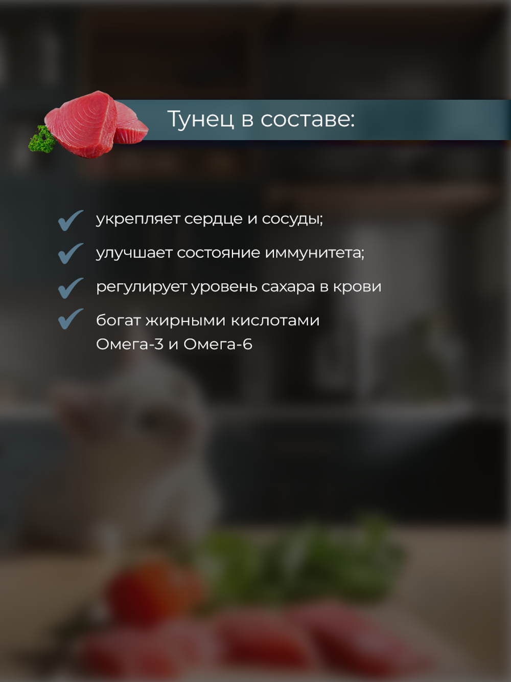 НАБОР Консервы DELISH Super Premium для кошек (суп) с тунцом и овощами - 10 шт х 80 гр