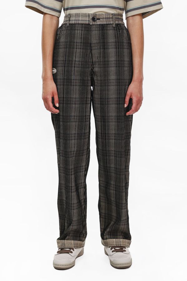 Брюки Velvet Tartan коричневые / черные - фото 1