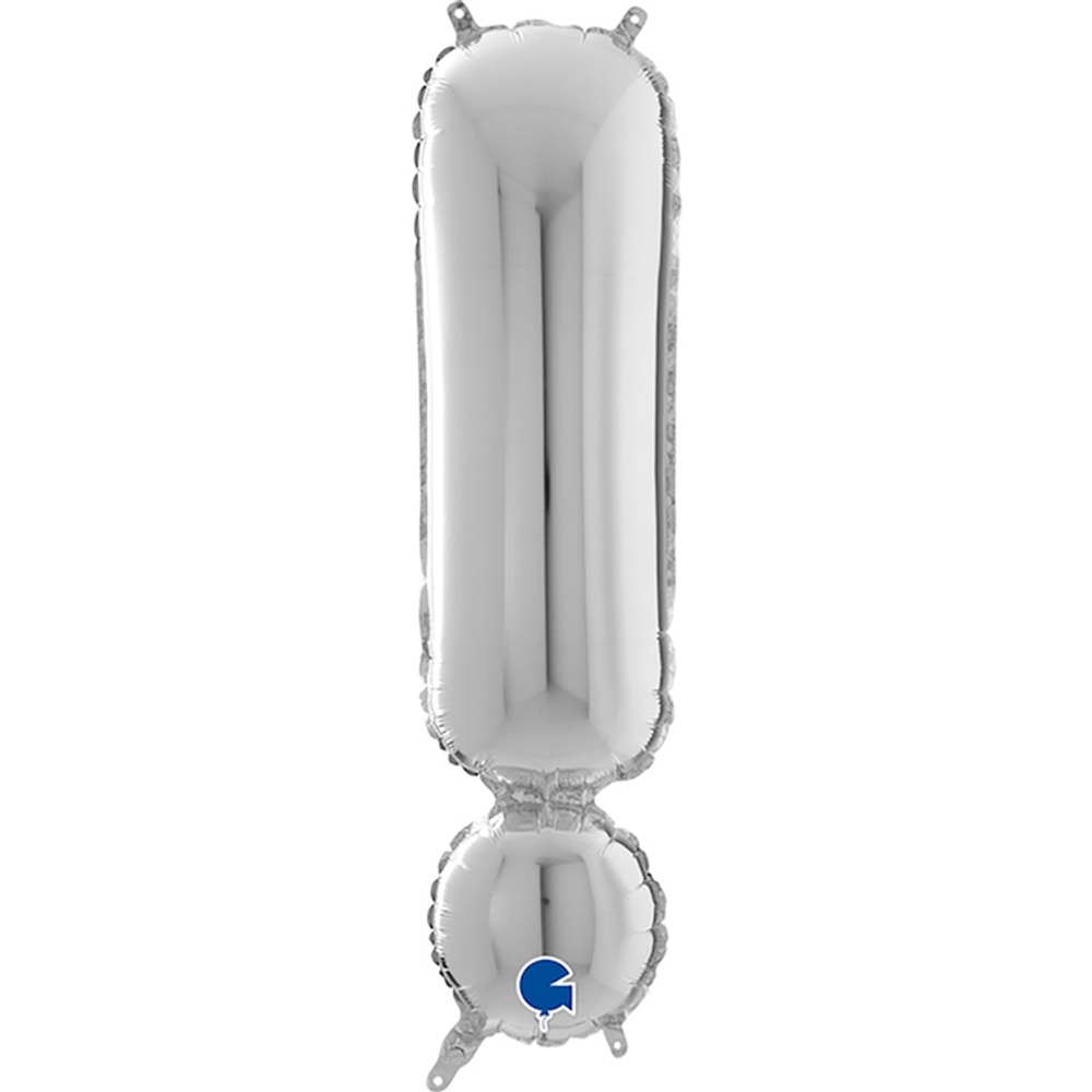 Шар фольгированный Буква ! 66 см (Серебряный)