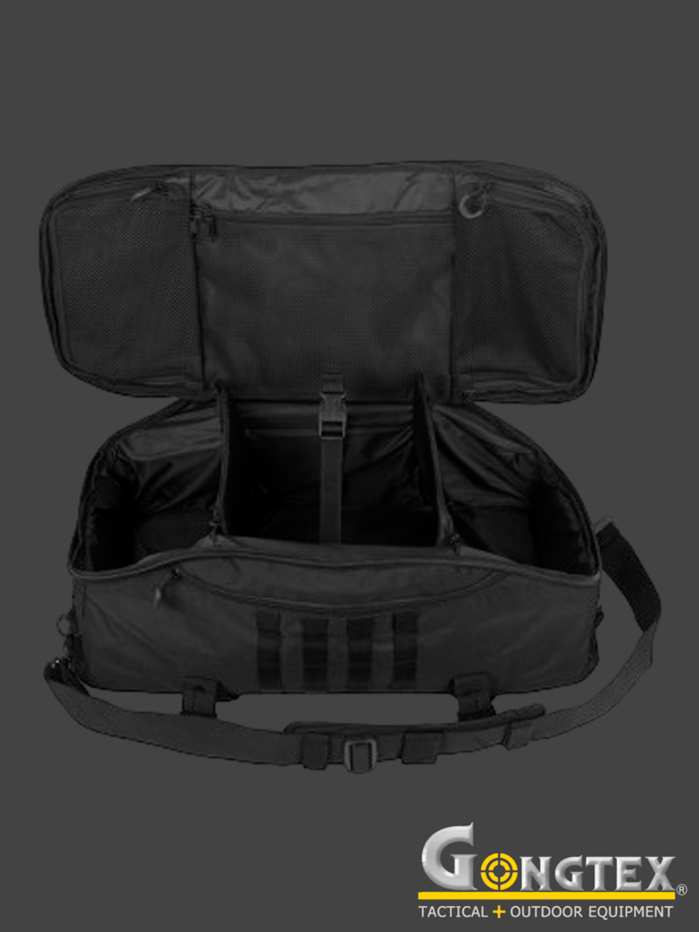Баул Gongtex Traveller Duffle Backpack, 55 л (0308). Чёрный