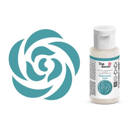 Краситель пищевой жирорастворимый Top Decor Бирюзовый 25 г