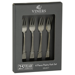 Набор из 4 десертных вилок select grey