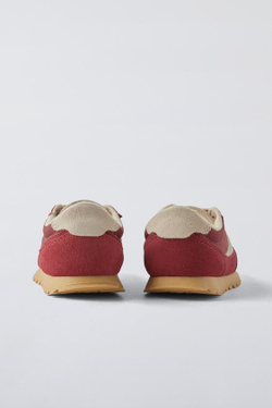 ZARA КРОССОВКИ SOFT, КРАСНЫЙ