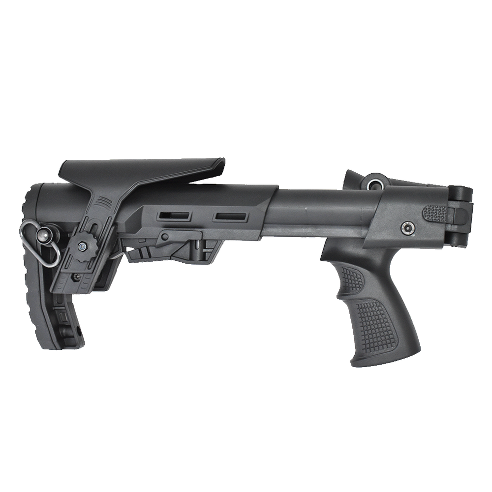 Комплект: Телескопический складной приклад на МР-135, -155, -156, Alpha, K.Arma