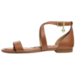 MICHAEL KORS Alexa Flex Leather One Strap Sandals Women"s Brown