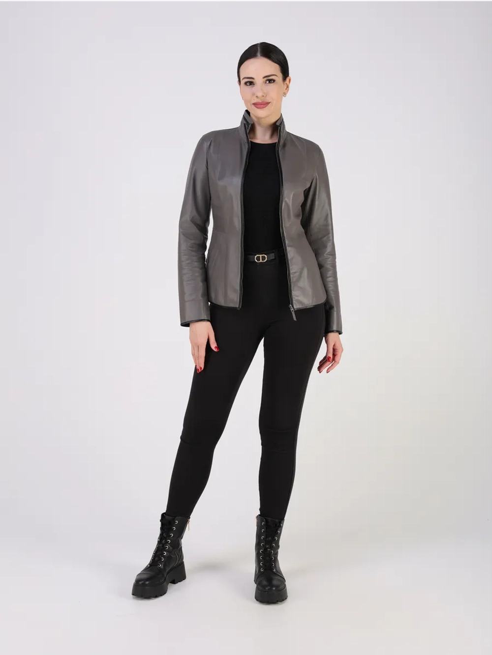 Кожаная куртка демисезонная двухсторонняя натуральная