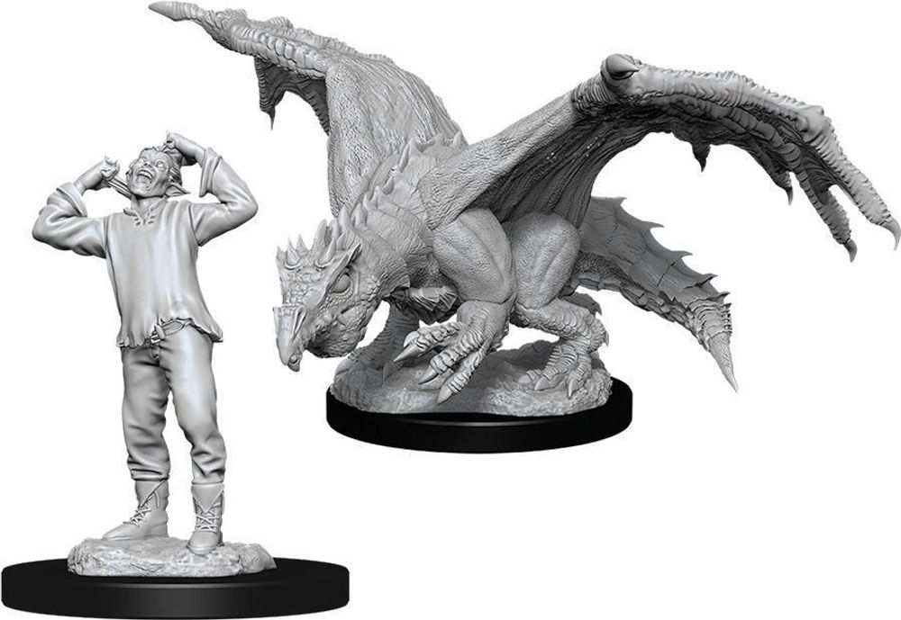 D&amp;D Nolzur&#39;s Marvelous Miniatures - Green Dragon Wyrmling &amp; Afflicted Elf