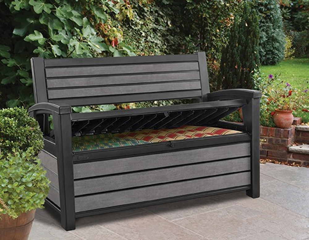 Скамья - сундук Хадсон (Hudson storage bench) 227 л. антрацит 1